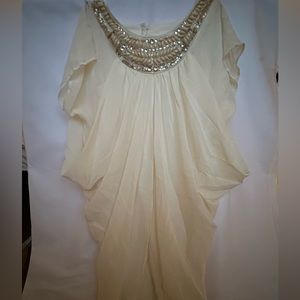 Cream colored top/dress Size 2